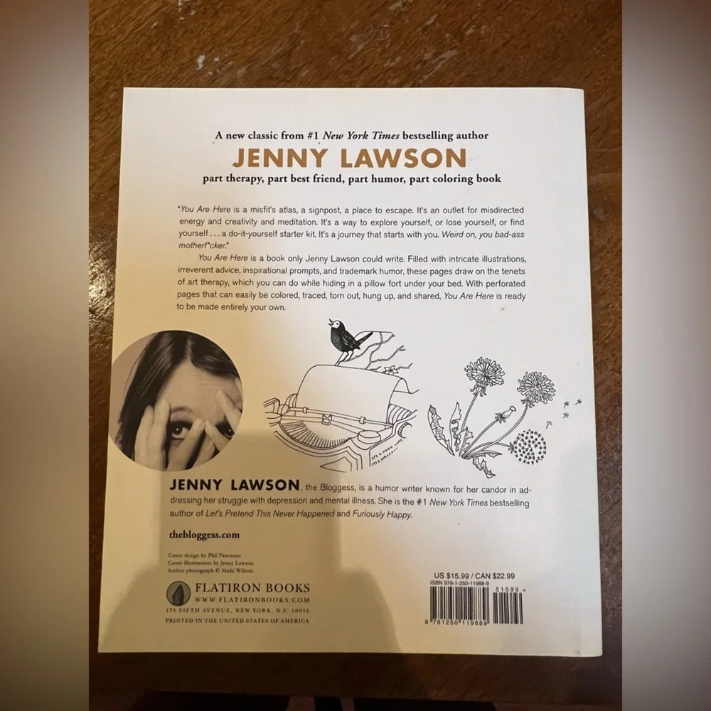 Jenny Lawson 'You Are Here' Book